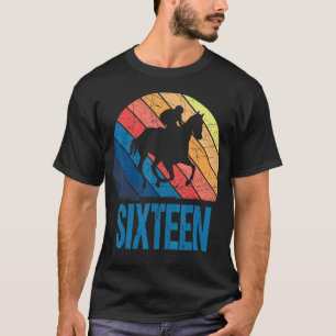 T-shirt 16e Anniversaire Cheval Ventilateur 16 Anniversair
