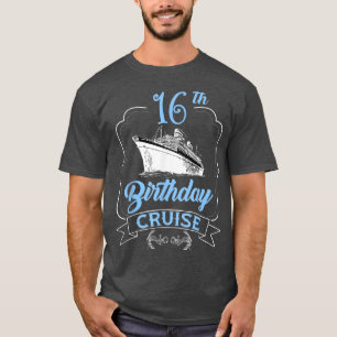 T-shirt 16e anniversaire Croisière Bateau Voilier Ados Gar