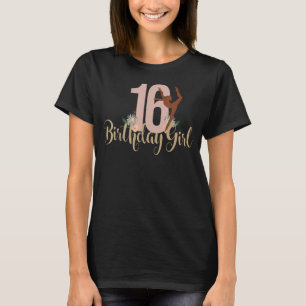 T-shirt 16e anniversaire fille danse ou gymnastique Boho S