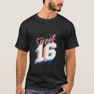 T-shirt 16e anniversaire fille Ma douce 16 ans Anniversair