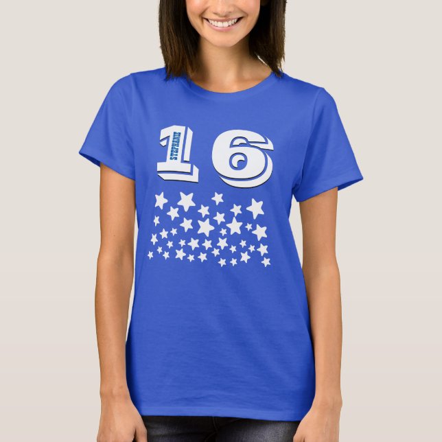 T-shirt 16ème Anniversaire ou TOUT éclat d'ANNÉE des (Devant)