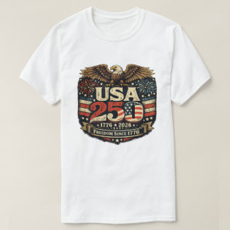 T-shirt 1776-2026 États-Unis 250e anniversaire 4 juillet