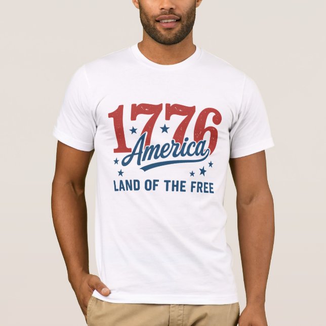 T-shirt 1776 America's 250th Anniversary (Devant)