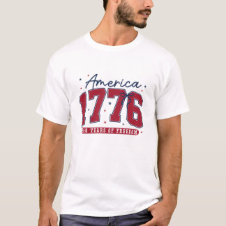 T-shirt 1776 Amérique 250 Ans de Liberté