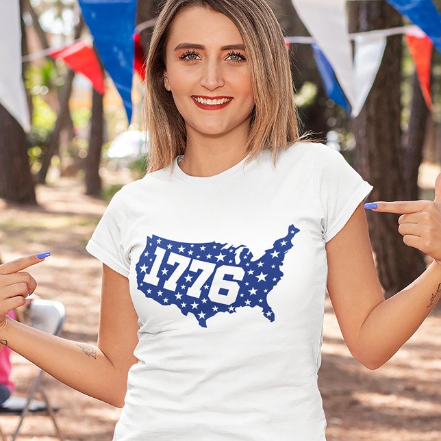 T-shirt 1776 États-Unis 4 juillet Unisex (Créateur téléchargé)