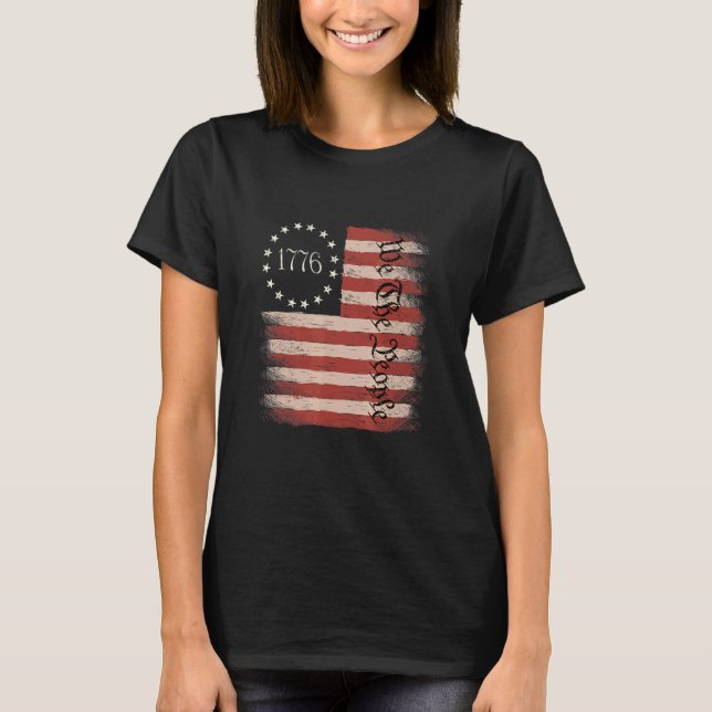 T-shirt 1776 Nous Le Peuple Constitution Patriotique Améri (Devant)