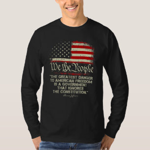 T-shirt 1776 Nous, Le Peuple Le Plus Grand Danger Pour Les