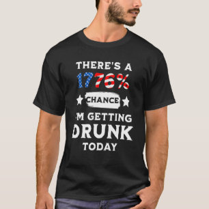 T-shirt 1776 Patriotique Juillet 4 Fête de l'Indépendance