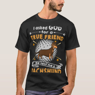 T-shirt 179 J'Ai Demandé À Dieu Un Véritable Ami, Il M'A E