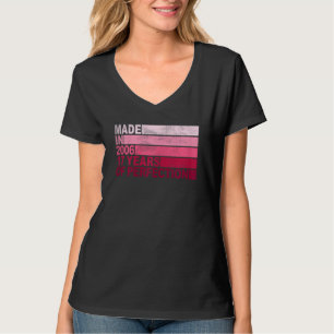 T-shirt 17 Ans Anniversaire Né en 2006 Filles 17e annivers