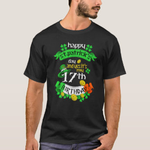 T-shirt 17 Ans Jour de la Saint Patrick C'Est Mon 17e Anni