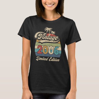 T-shirt 17 Ans Vintage 2006 17e Anniversaire