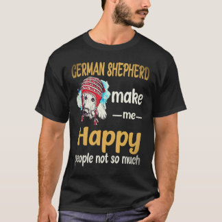 T-shirt 17 Bergers Allemands Me Rendent Heureux Les Gens P