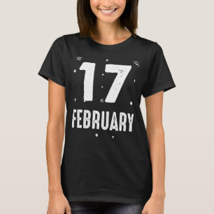 T-shirt 17 février Fête Anniversaire Occasions spéciales d