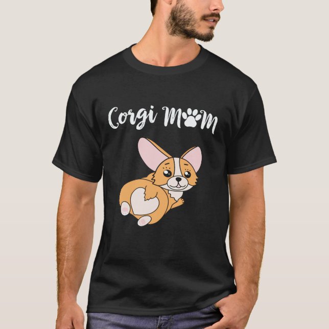 T-shirt 17 Maman Corgi Corgi (Devant)