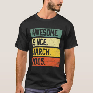 T-shirt 17e anniversaire 17 ans stupéfiant depuis le 20 ma