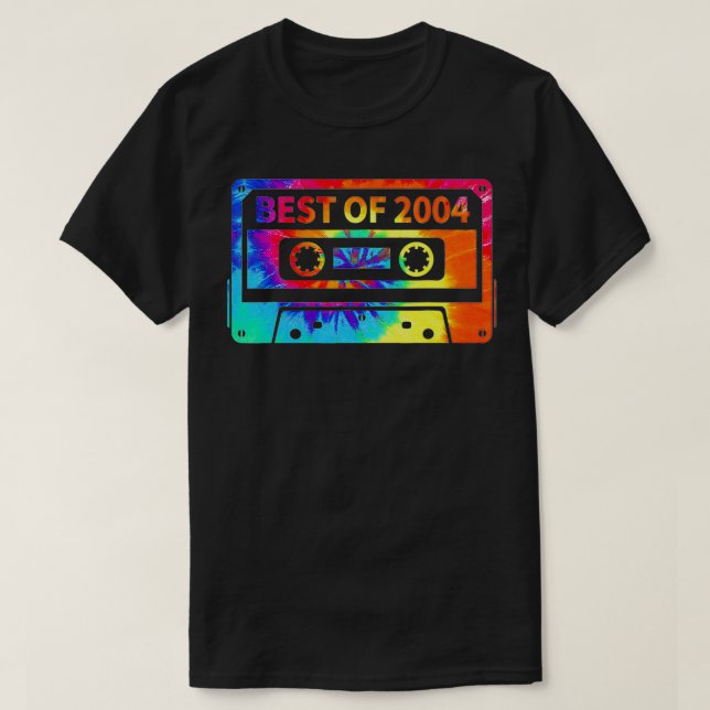T-shirt 17e anniversaire 17 ans Tie Dye Meilleur 2004 Cass (Design devant)