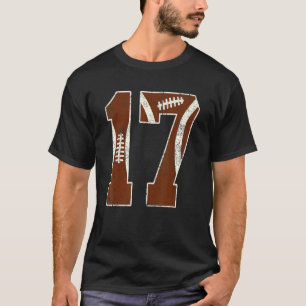 T-shirt 17e anniversaire Football Bdy Boy 17 ans Girl