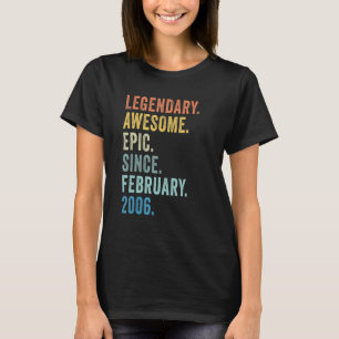 T-shirt 17e anniversaire garçon légendaire épopée stupéfia