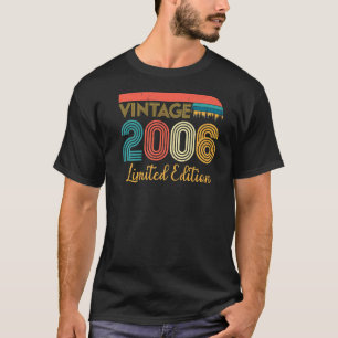 T-shirt 17e anniversaire Vintage 2006 17 ans