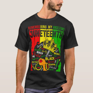 T-shirt 17ème Les cheveux noirs en souvenir de mes Ances