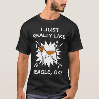 T-shirt 183 J'Aime Vraiment Le Beagle