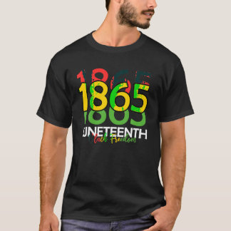 T-shirt 1865 Hommes Fête de la Liberté Noire