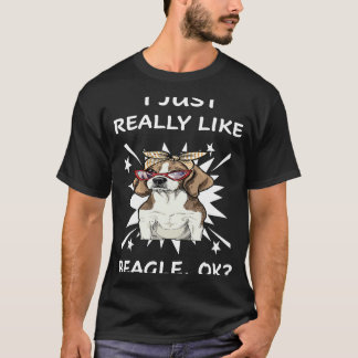 T-shirt 187 J'aime vraiment beaucoup Beagle