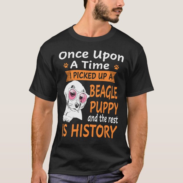 T-shirt 187 Un Sur Un Beagle De Temps Chiot (Devant)