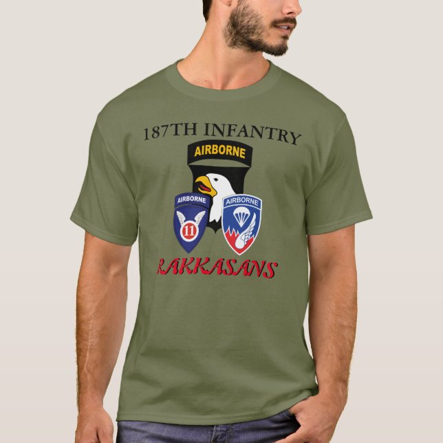 T-SHIRT 187E RAKASANS D'INFANTERIE  (Devant)