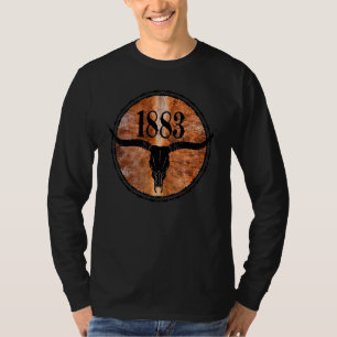 T-shirt 1883 Taureau du Boho de Yellowstone 1