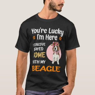 T-shirt 188 Vous Êtes Heureux De Rentrer Avec Mon Beagle