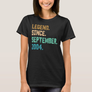 T-shirt 18 Ancienne légende depuis septembre 2004 18e anni