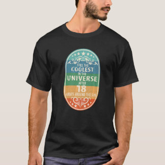 T-shirt 18 Année D'Être Impressionnant 18e Anniversaire