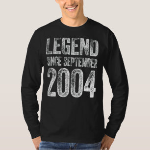 T-shirt 18 Anniversaire Septembre Né 18 Ans Légende depuis