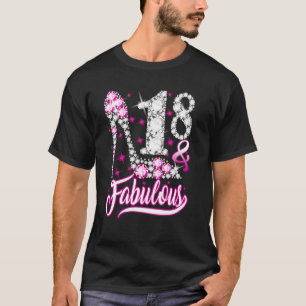 T-shirt 18 Ans 18 & Fabuleux 18e Anniversaire Diam rose