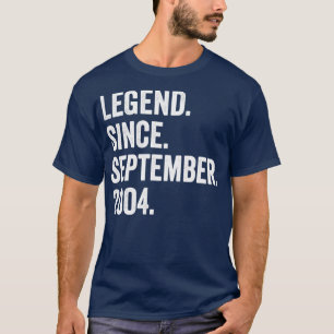 T-shirt 18 Ans Légende depuis septembre 2004 18e Birt