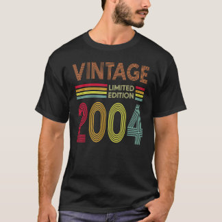 T-shirt 18 ans Vintage 2004 Edition 18e anniversaire