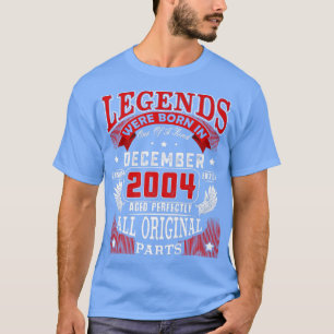 T-shirt 18 e Birthday Tee Legends Born En décembre 2004
