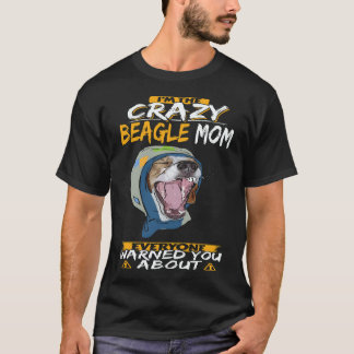 T-shirt 18 Je suis la folle maman Beagle Beagle
