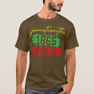 T-shirt 18 juin 1865 Journée de la Liberté Africain Améric