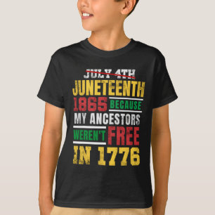 T-shirt 18 juin 1865 Mes ancêtres n'étaient pas libres 177