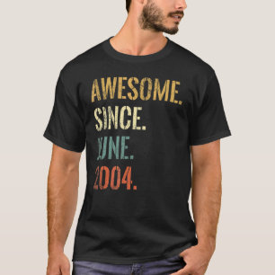 T-shirt 18e anniversaire 18 ans stupéfiant depuis juin 200