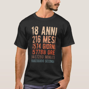 T-shirt 18E Anniversaire Cadeaux 18E Anniversaire 18E Rétr