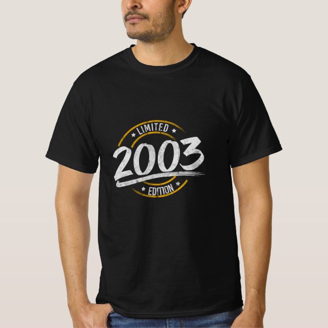 T-shirt 18e anniversaire Limited Edition 2003 (Devant)
