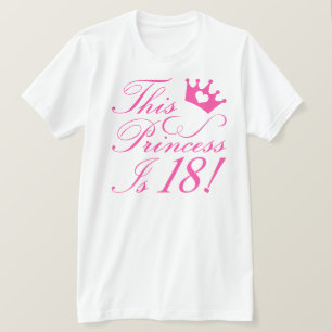 T-shirt 18e anniversaire Princesse