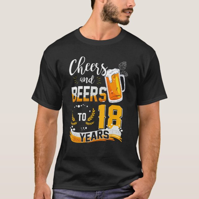 T-shirt 18e Anniversaire Soeurs Et Bières À 18 Ans Né En (Devant)