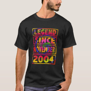T-shirt 18e anniversaire Tie Dye Décoration Légende depuis