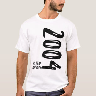 T-shirt 18e Birthday Boy Girl 2004 Limited Edition Venin