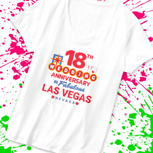 T-shirt 18e Wedding Anniversary